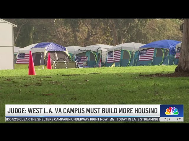 ⁣West LA VA campus ordered by judge to build more housing