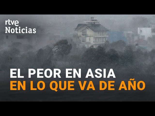 ⁣TIFÓN YAGI: Con FUERTES LLUVIAS y VIENTOS de hasta 203 km/h HA TOCADO TIERRA en VIETNAM | RTVE