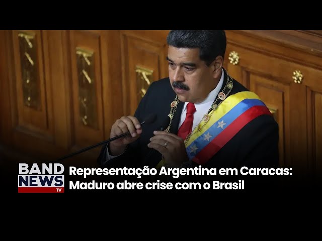 ⁣Maduro mantém cerco a embaixada e abre crise com o Brasil | BandNews Tv