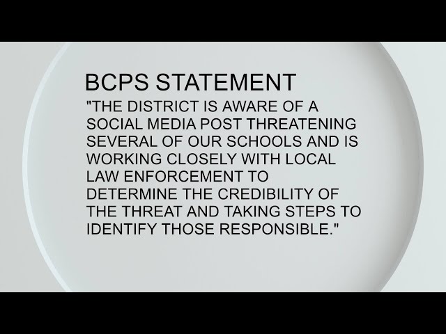 ⁣Social media threat addressed by Broward County Public Schools