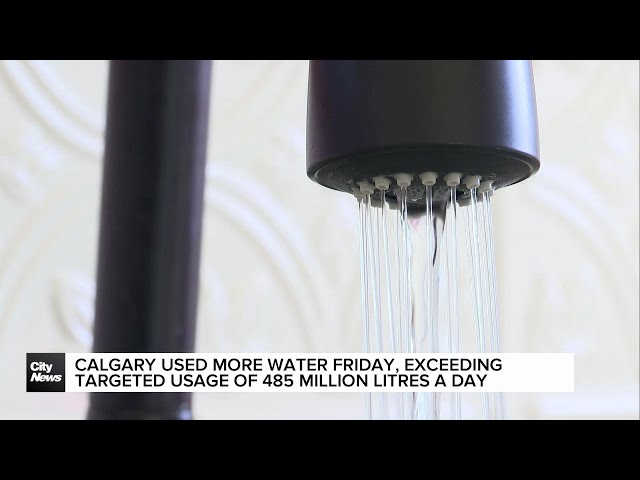 ⁣Calgarians' water use still exceeding recommended target