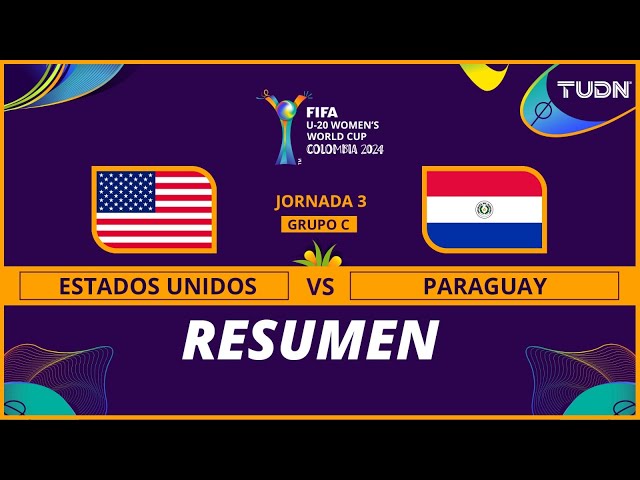 ⁣Resumen y goles | Estados Unidos 7-0 Paraguay | Mundial Femenil Sub20 | TUDN