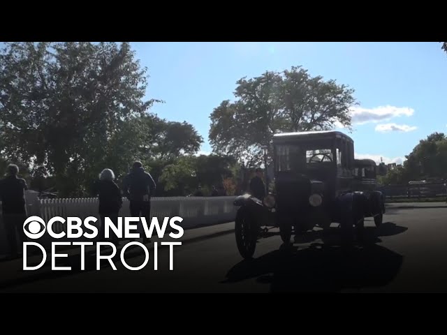 Classic cars on display at Old Car Festival in Greenfield Village