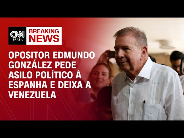 ⁣BREAKING NEWS: Opositor Edmundo González pede asilo político à Espanha e deixa Venezuela