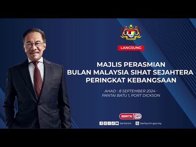 ⁣8 SEPTEMBER 2024 - MAJLIS PERASMIAN BULAN MALAYSIA SIHAT SEJAHTERA PERINGKAT KEBANGSAAN