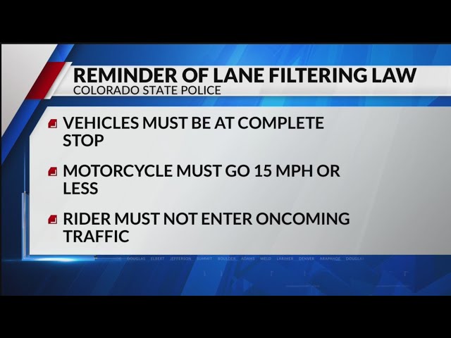 ⁣CSP reminds motorcyclists of lane filtering laws after continued questions, complaints