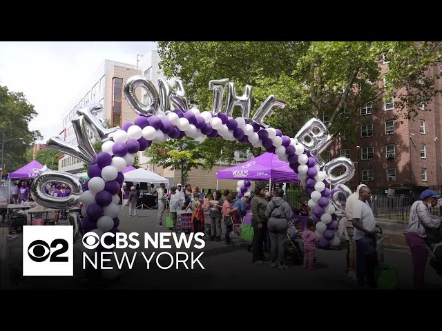 ⁣Harlem block party raises awareness about domestic violence