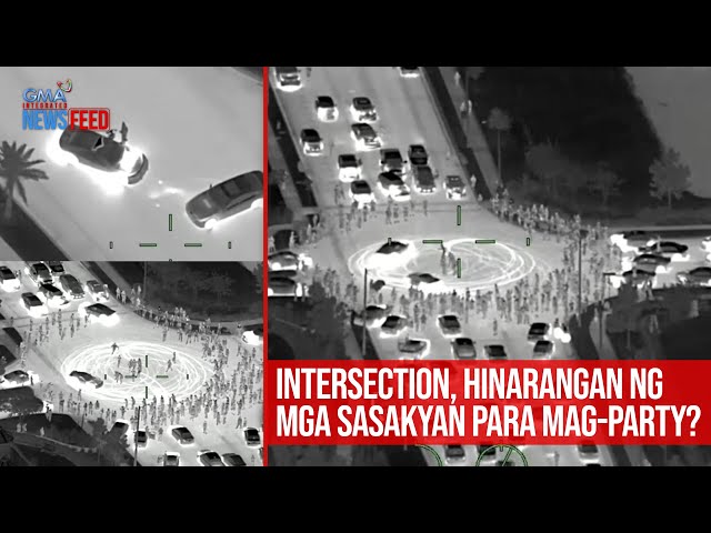 ⁣Intersection, hinarangan ng mga sasakyan para mag-party? | GMA Integrated Newsfeed