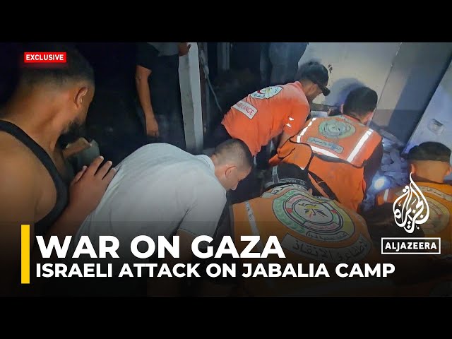 ⁣War on Gaza: Massive destruction in Israeli attack on Jabalia camp