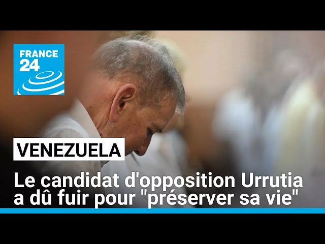 ⁣Le candidat d'opposition Gonzalez Urrutia a dû fuir le Venezuela pour "préserver sa vie&qu