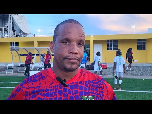 Interview with coach Ellington Sabin following Dominica's defeat of Antigua in CONCACAF Qualifi