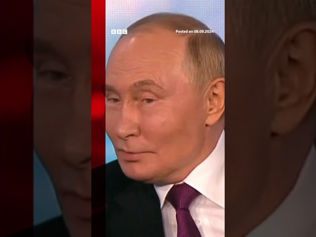 ⁣Donald Trump reacts to Putin saying he'd prefer Kamala Harris as US president. #USElection #BBC