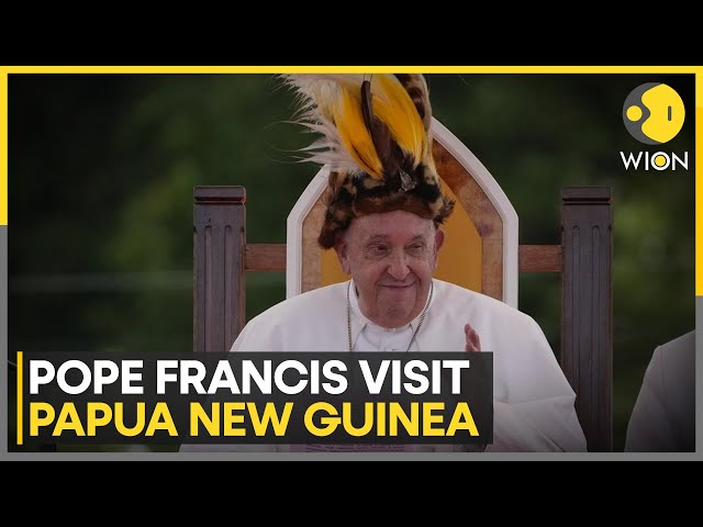 ⁣Thousands of people turn out to welcome Pope in Papua New Guinea | WION