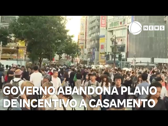 ⁣Governo do Japão abandona plano de incentivo a casamento