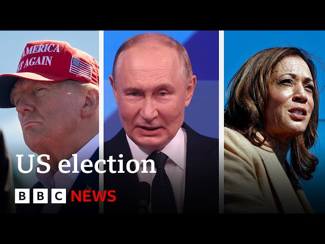 ⁣Donald Trump reacts to Vladimir Putin endorsing Kamala Harris as next US president | BBC News