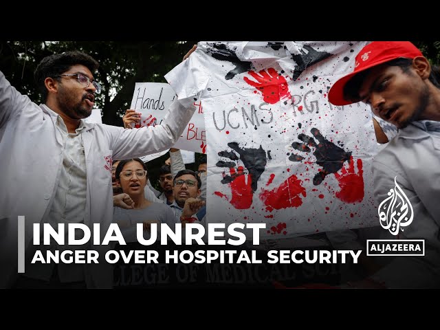 ⁣Anger over hospital security in India: Trainee doctor killed in govt-run facility