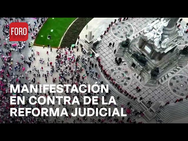 ⁣Miles se reúnen en el Ángel para la marcha contra la Reforma Judicial - Las Noticias