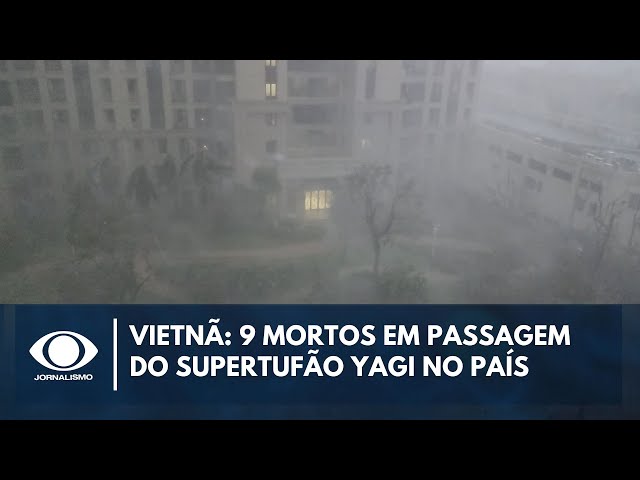 ⁣Supertufão Yagi deixou ao menos 9 mortos no Vietnã