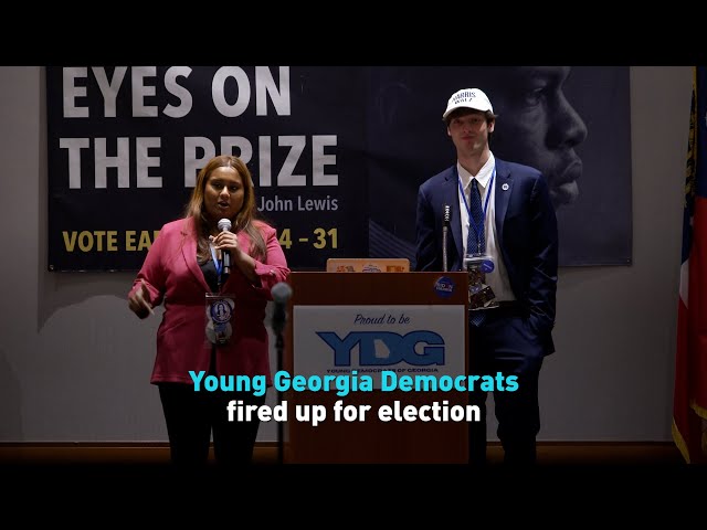 ⁣Young Democrats campaign in Georgia ahead of election