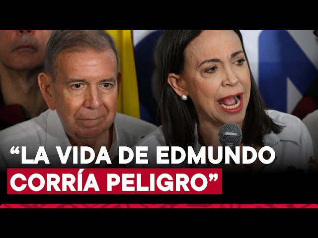 ⁣María Corina Machado se pronuncia tras salida de Edmundo González de Venezuela a España