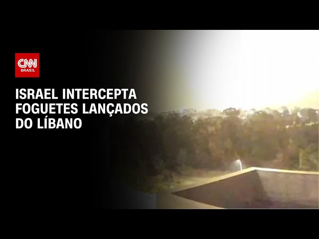 ⁣Israel intercepta foguetes lançados do Líbano | AGORA CNN