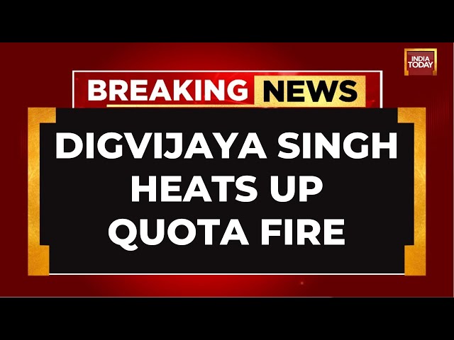 ⁣Congress Leader Digvijaya Singh Sparks Quota Debate, BJP Responds | India Today