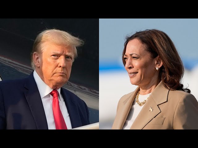 ⁣Trump-Harris neck and neck in latest polling | U.S. Politics