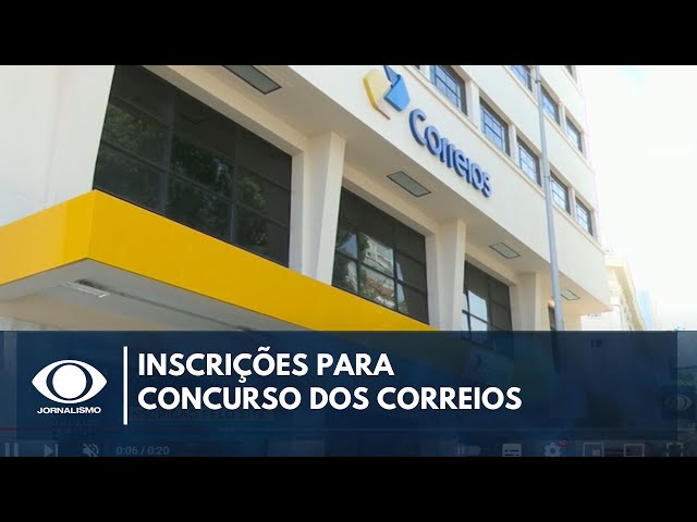 ⁣Inscrições para concurso dos Correios encerra neste domingo (8)