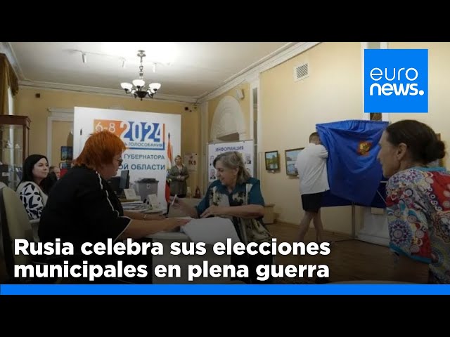 ⁣Rusia celebra sus elecciones locales, la segunda vez que los rusos votan estando en plena guerra