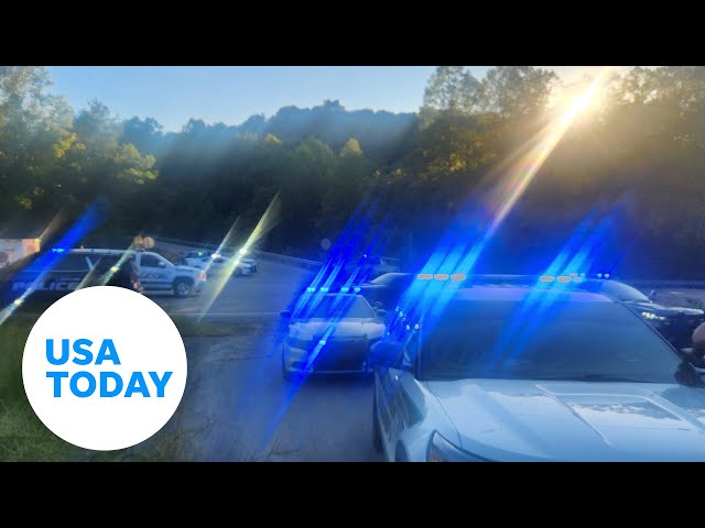 ⁣Manhunt Underway After Gunman Opens Fire on Kentucky Highway | USA TODAY