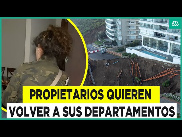 ⁣“Queremos volver ahora ya”: Vecinos de edificio Miramar ingresan a sus departamentos