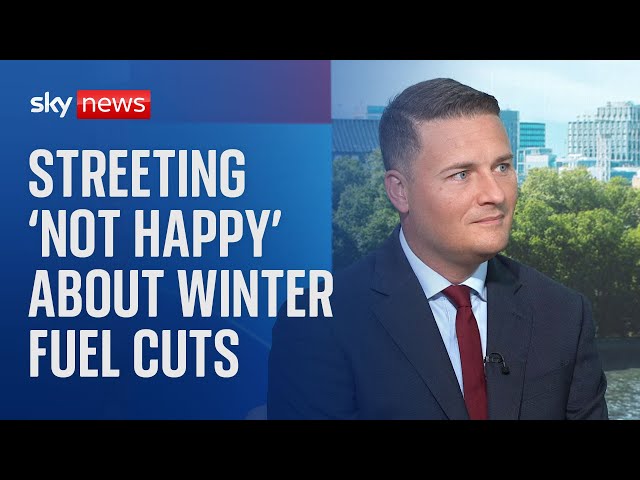 ⁣Health Secretary Wes Streeting not 'remotely happy' about cuts to winter fuel allowance