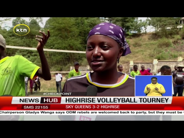 ⁣Sky queens beat Highrise 3-2 in the High Rise Volleyball Tournament