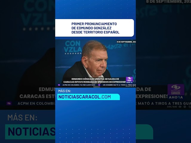 ⁣Primer pronunciamiento de Edmundo González Urrutia desde territorio español