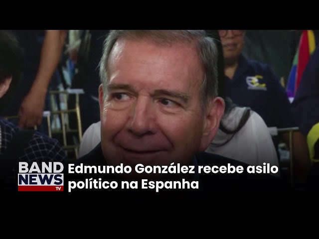 Edmundo González recebe asilo político na Espanha | BandNews TV