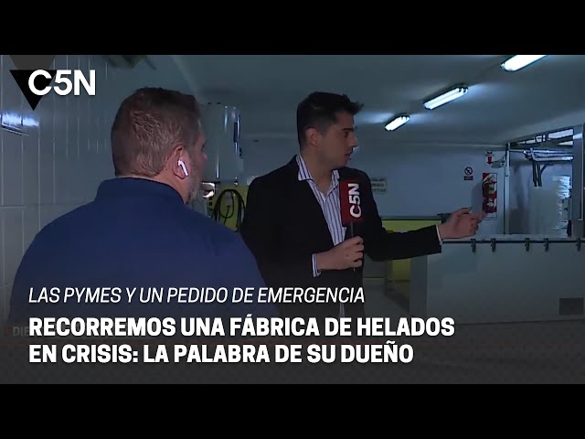 ⁣PYMES en ALERTA: Recorremos una FÁBRICA de HELADOS en CRISIS