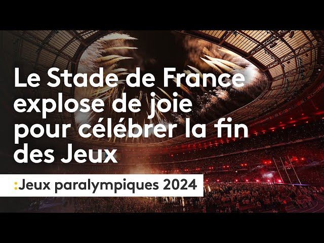 ⁣Le Stade de France explose de joie pour célébrer la réussite de ces Jeux