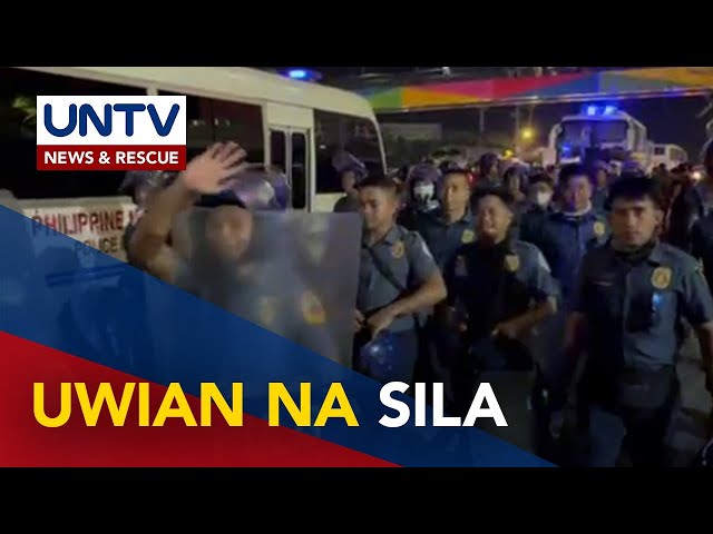 ⁣Mga pulis na naka-deploy sa KOJC compound, pinauwi na