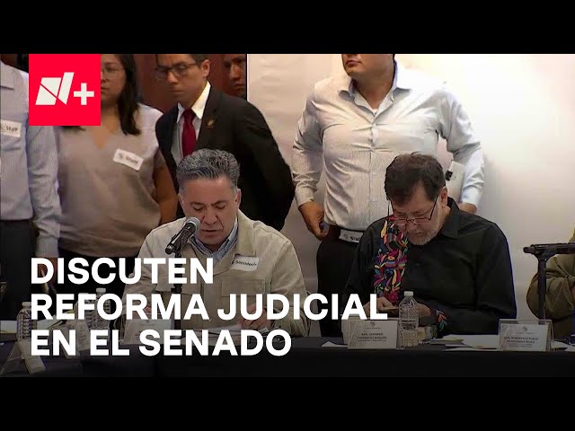 ⁣Arranca discusión en comisiones unidas del Senado de la Reforma del Poder Judicial - Las Noticias