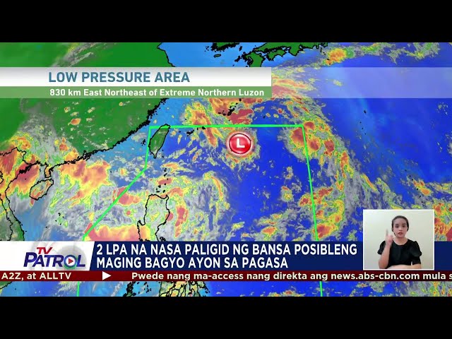 ⁣PAGASA: 2 LPA sa paligid ng PH posibleng maging bagyo