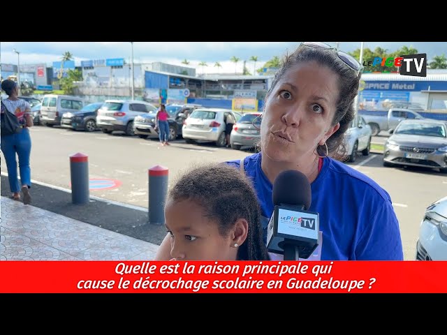 ⁣Quelle est la raison principale qui cause le décrochage scolaire en Guadeloupe ?