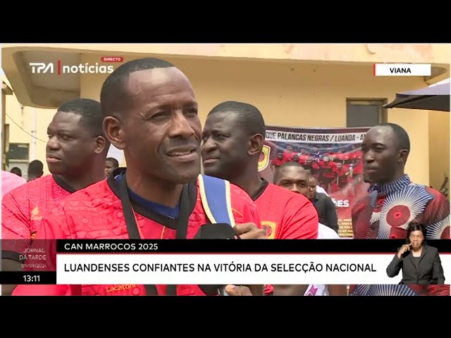 CAN Marrocos 2025 - Angola em prontidão para o jogo com o Sudão