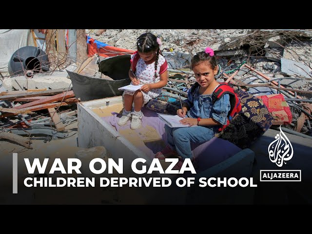 ⁣Back to school - but not for the 630,000 students of Gaza