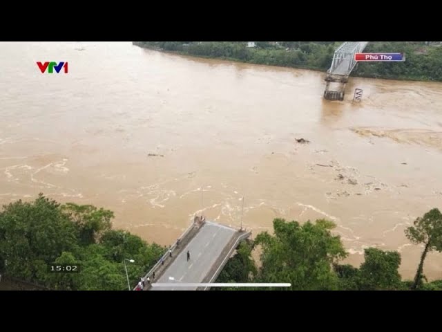 ⁣Taifun Yagi lässt Brücke in Vietnam einstürzen