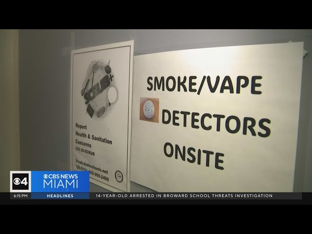 ⁣Vaping detectors installed at some South Florida high schools