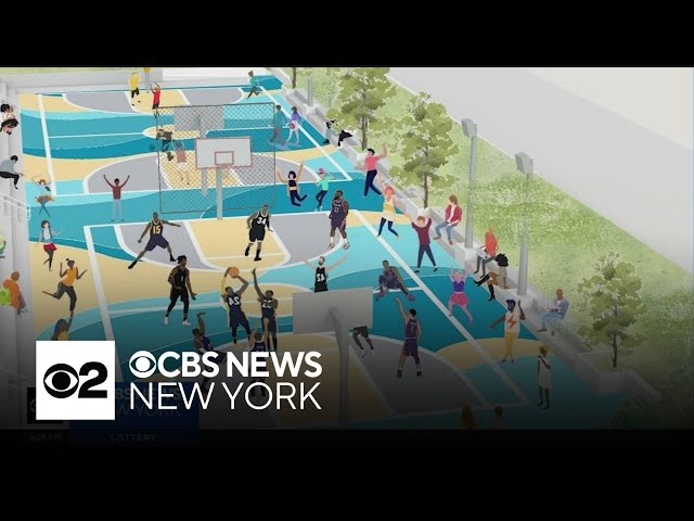 ⁣"Sunken" basketball court among NYC's flood-prevention plans