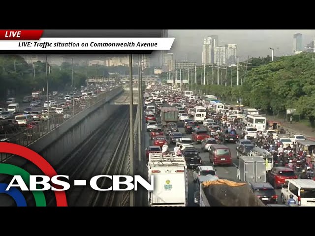 ⁣LIVE: Traffic situation on Commonwealth Avenue | ABS-CBN News