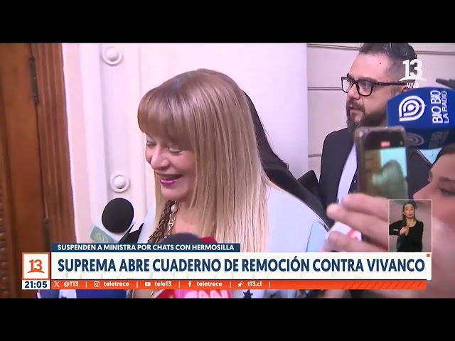 ⁣Suspenden a ministra Ángela Vivanco por chats con Hermosilla