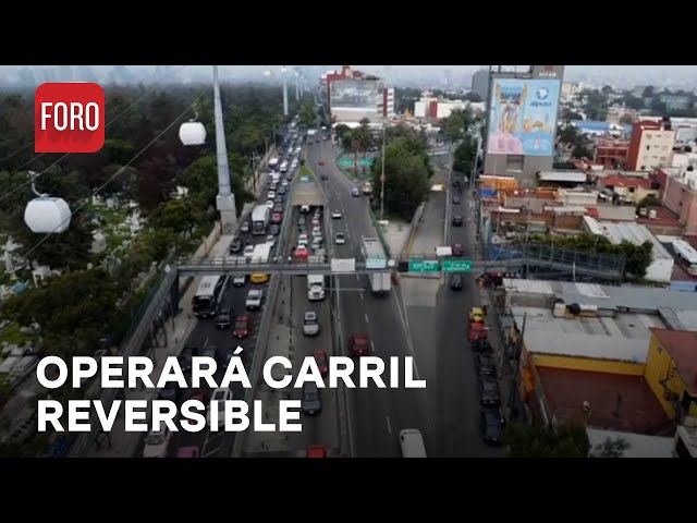 ¡Toma precaución! Operará carril reversible en Avenida Constituyentes, CDMX. - Las Noticias