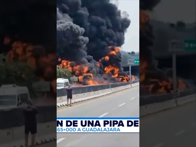 ⁣Enorme explosión sobre la autopista Guadalajara-Colima | Shorts | Noticias GDL